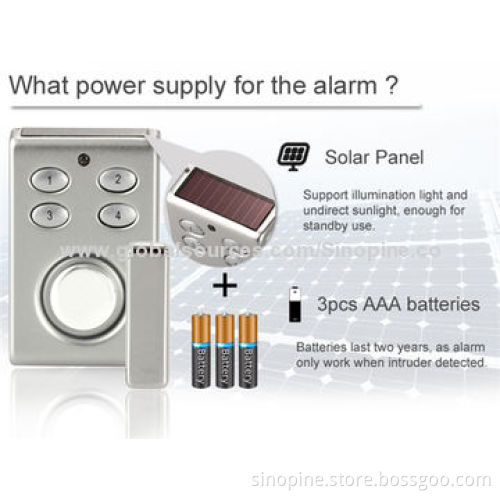 Wireless security door window alarm system
